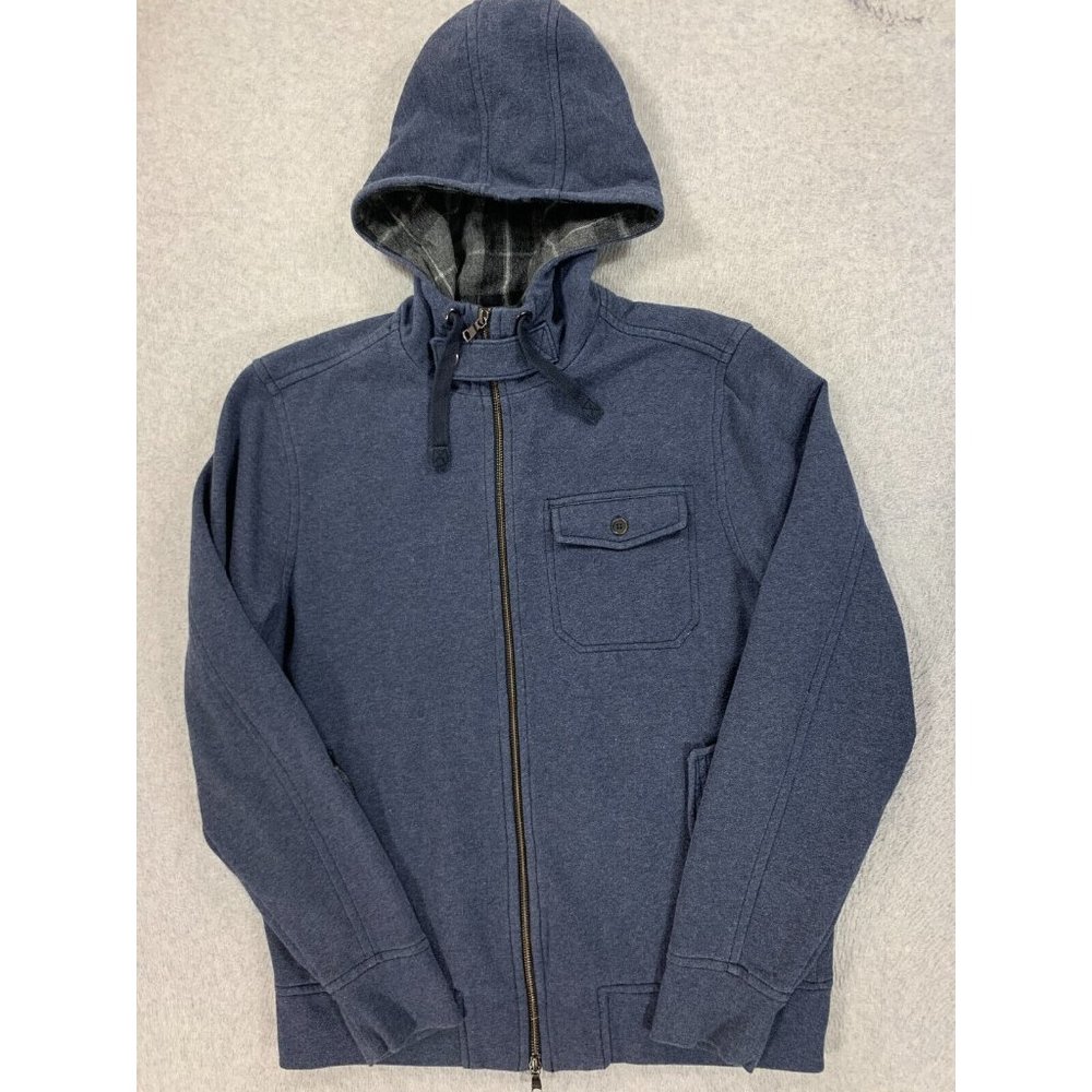 Banana Republic Cotton Blend Full Zip Hoodie Jacket (Men's Large)‎ Blue